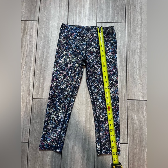 Athleta Girls Black & Multicolor Chit Chat Tight Leggings Size large 12 - Picture 2 of 6